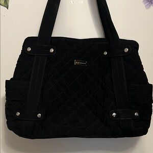 Vera Bradley Black Quilted Shoulder Bag